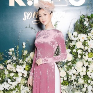 Áo dài nhung Tuyết lấp lánh màu ruốc Tây_đẹp xuất sắc người ơiii 🎶💃👏