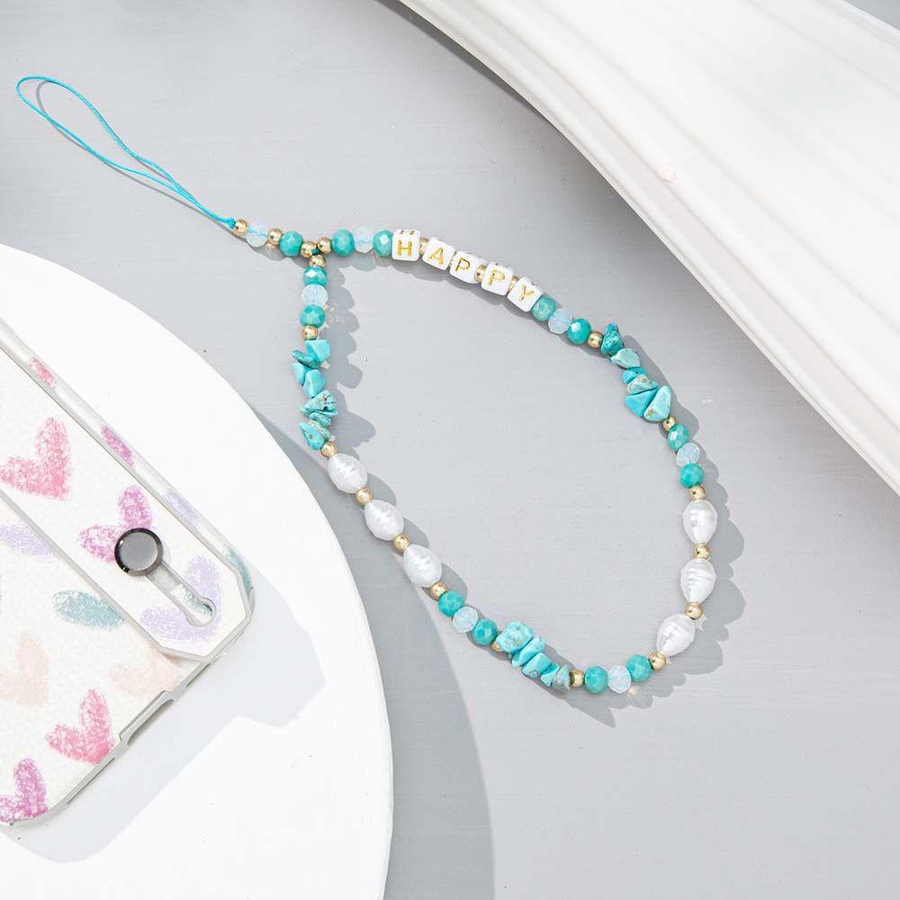 Dây Đeo Điện Thoại Chống Thất Lạc Phối Chuỗi Hạt Thời Trang