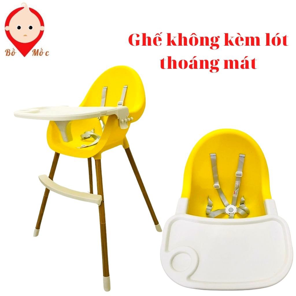 Ghế Ăn Dặm Siêu Cấp Điều Chỉnh Độ Cao, Dây Đai Khóa 5 Chiều An Toàn Chắc Chắn, Giúp Bé Ăn Khỏe, Ngồi Ngoan-Shop Bố Mốc