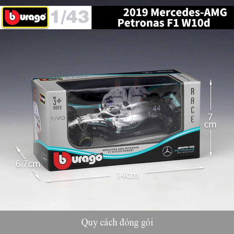 Mô hình xe đua F1 Ferrari, Mercedes, Redbull hãng Bburago tỉ lệ 1:43 hợp kim cao cấp có bản quyền