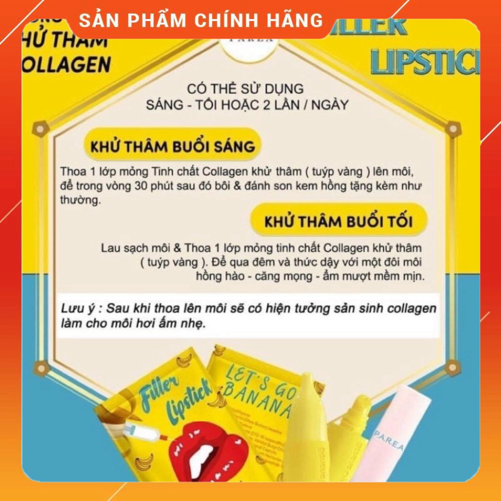 Son Chuối Khử Thâm PAREA Tặng kèm son dưỡng