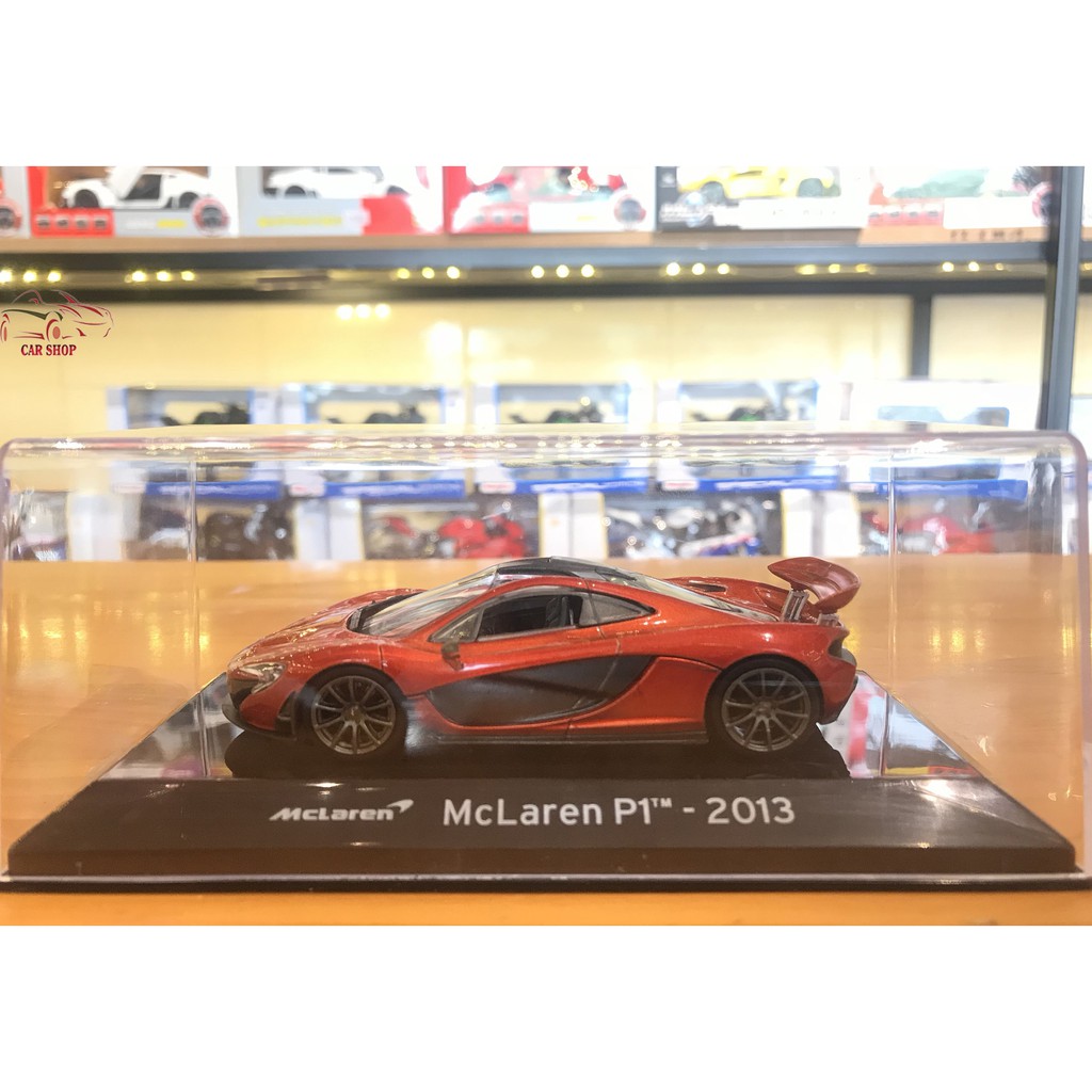 Mô hình sưu tập siêu xe McLaren P1 2013 LEO tỉ lệ 1:43 màu đỏ cam