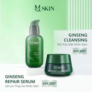 Combo bột rửa mặt + Serum Thay Da Nhân Sâm MQ Chính hãng