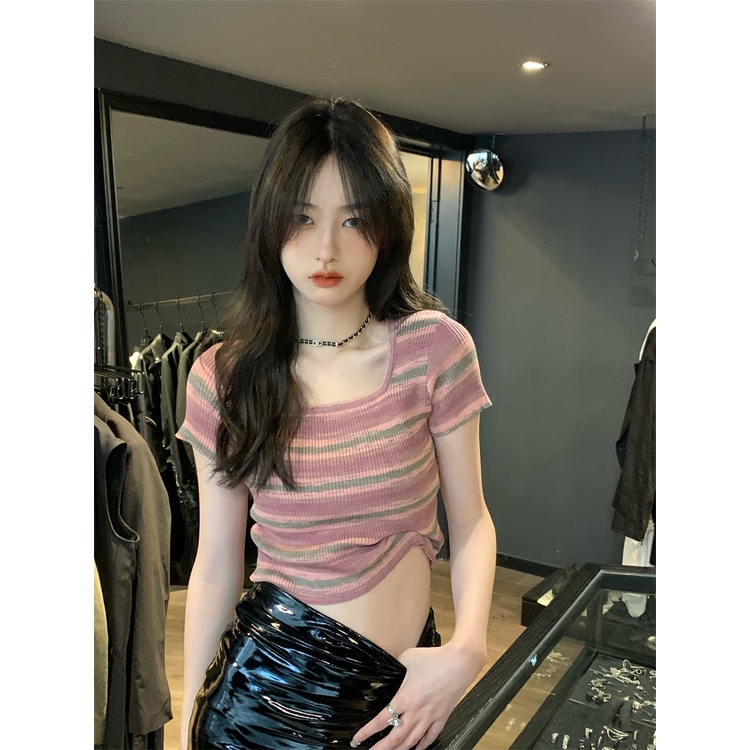 Áo Thun Tay Ngắn Thời Trang Hàn Quốc Dành Cho Nữ