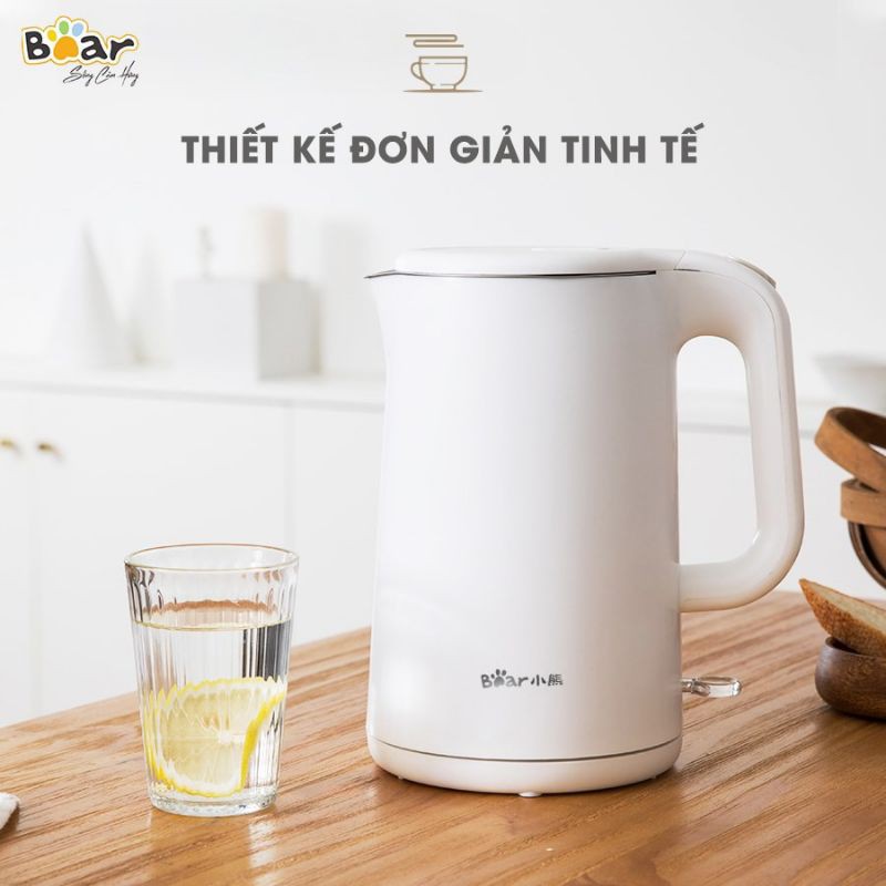 Bình đun nước siêu tốc Bear ZDH-B15T1