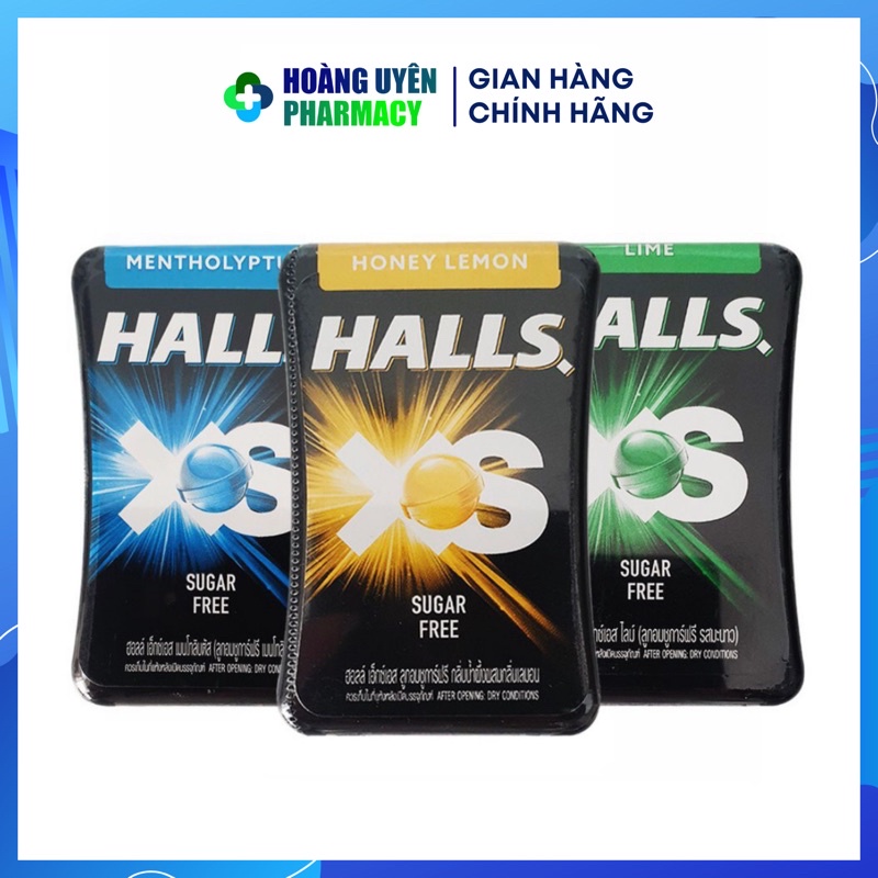 Kẹo ngậm không đường Halls XS - Hộp 15gr