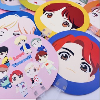 Quạt đục Bangtan chibi pop up store ( H1C04 )