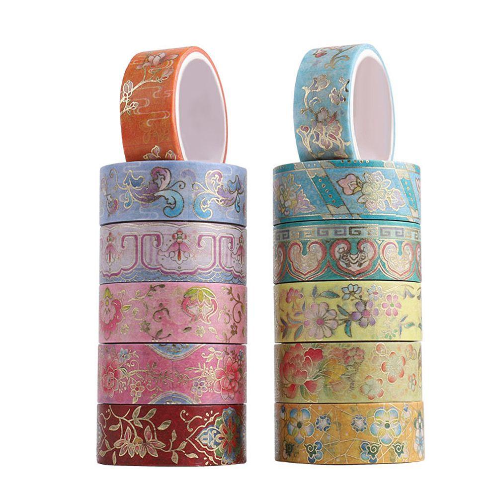 PEWANY Bộ 12 Cuộn Băng Keo Dán Hình Ngôi Sao / Hành Tinh Trang Trí Sổ Tay DIY