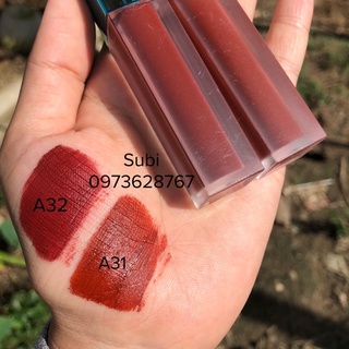 Son a31 a32 nắp xanh đỏ đất - đỏ nâu handmade
