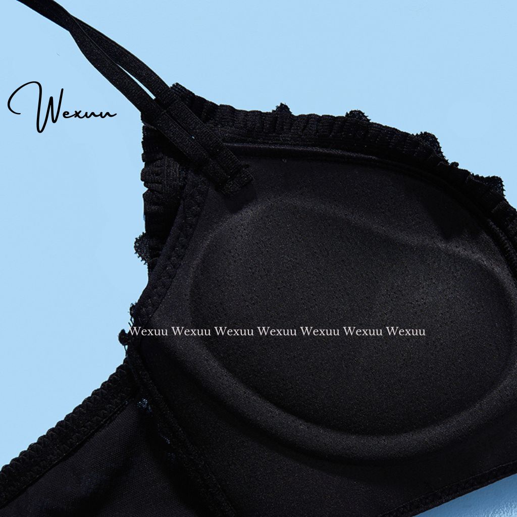 Áo lót nữ ren Wexuu Design thiết kế không gọng đệm dày nâng ngực gợi cảm, có lỗ thông hơi - AV26