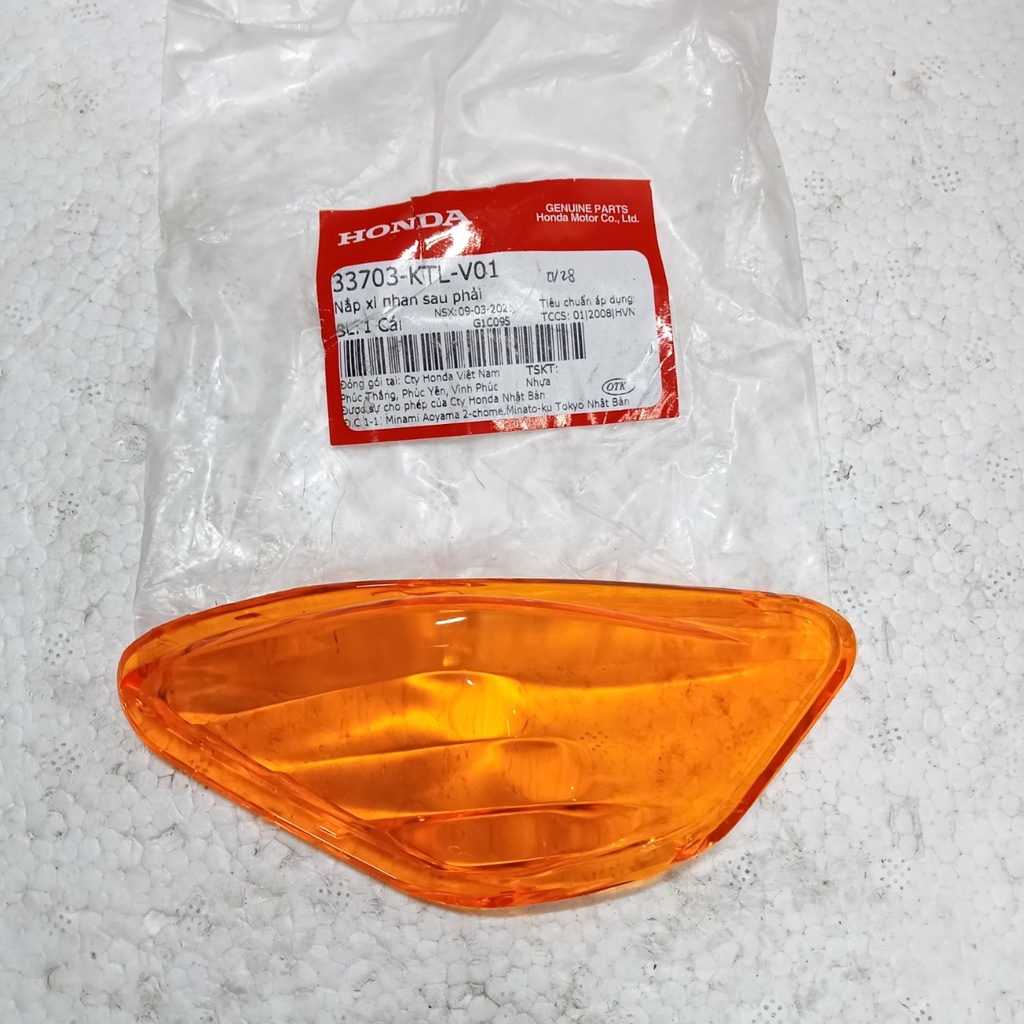 Nắp xi nhan cam trước sau Wave A 2006-2020 Hàng Honda Chính Hãng