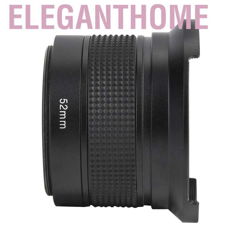 Ống Kính Góc Rộng 52mm 0.35x Cho Máy Ảnh Kỹ Thuật Số Canon Slr Dslr