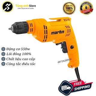 Máy khoan martin mt-550 đầu auto lock 10ly.