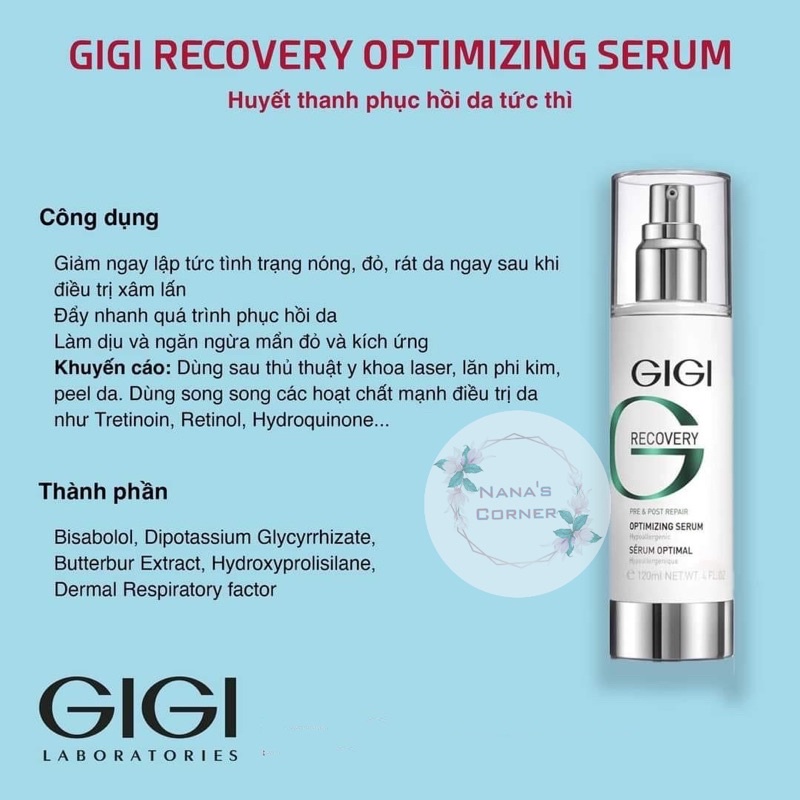 Các Dòng Serum Dưỡng Da GiGi Laboratories