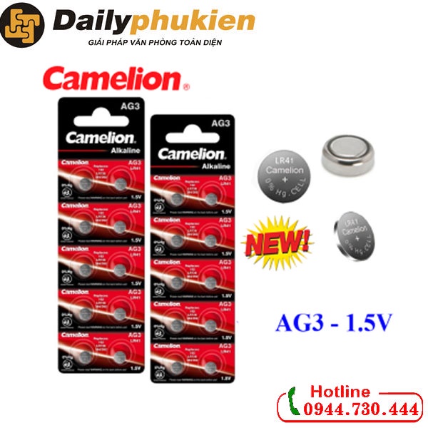 Pin Camelion AG3 LR41/LR736 vỉ 1 viên dailyphukien