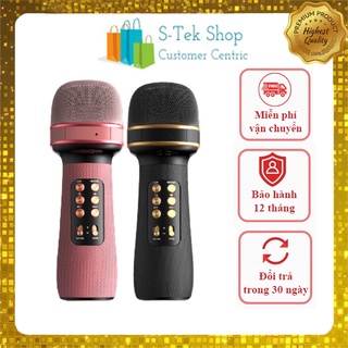 Mic Karaoke Kiêm Loa Bluetooth WS-898, Micro không dây hát karaoke mini cầm tay Nâng giọng cực chất, Loa hát karaoke
