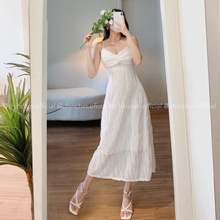 Đầm midi dây xoắn ngực