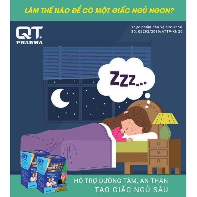 Sleeping Swiss QT giúp tạo giấc ngủ sâu, hoàn toàn thiên nhiên