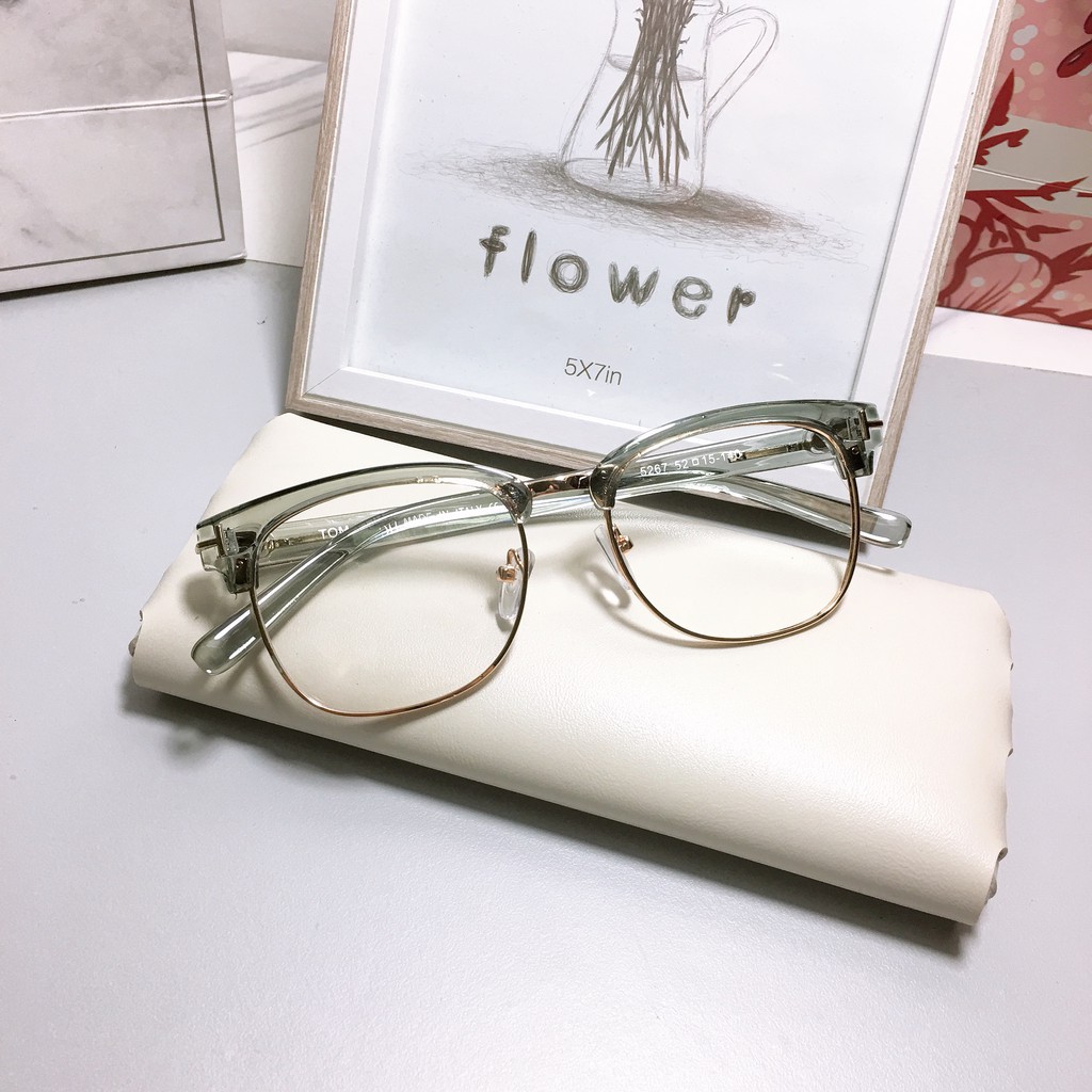 [Gía siêu rẻ] Gọng kính vuông 5267 nhận cắt cận viễn loạn