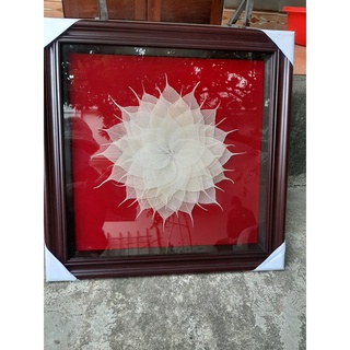 Tranh xếp lá bồ đề 50x50cm