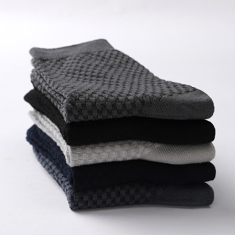 Vớ Cotton Sợi Tre Cổ Điển Thoáng Khí Không Mùi Hôi Thời Trang Mùa Hè Cho Nam