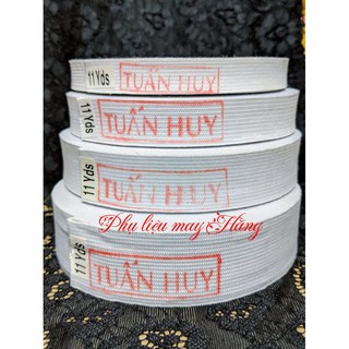 Dây thun bản, hiệu Tuấn Huy nhiều cỡ.