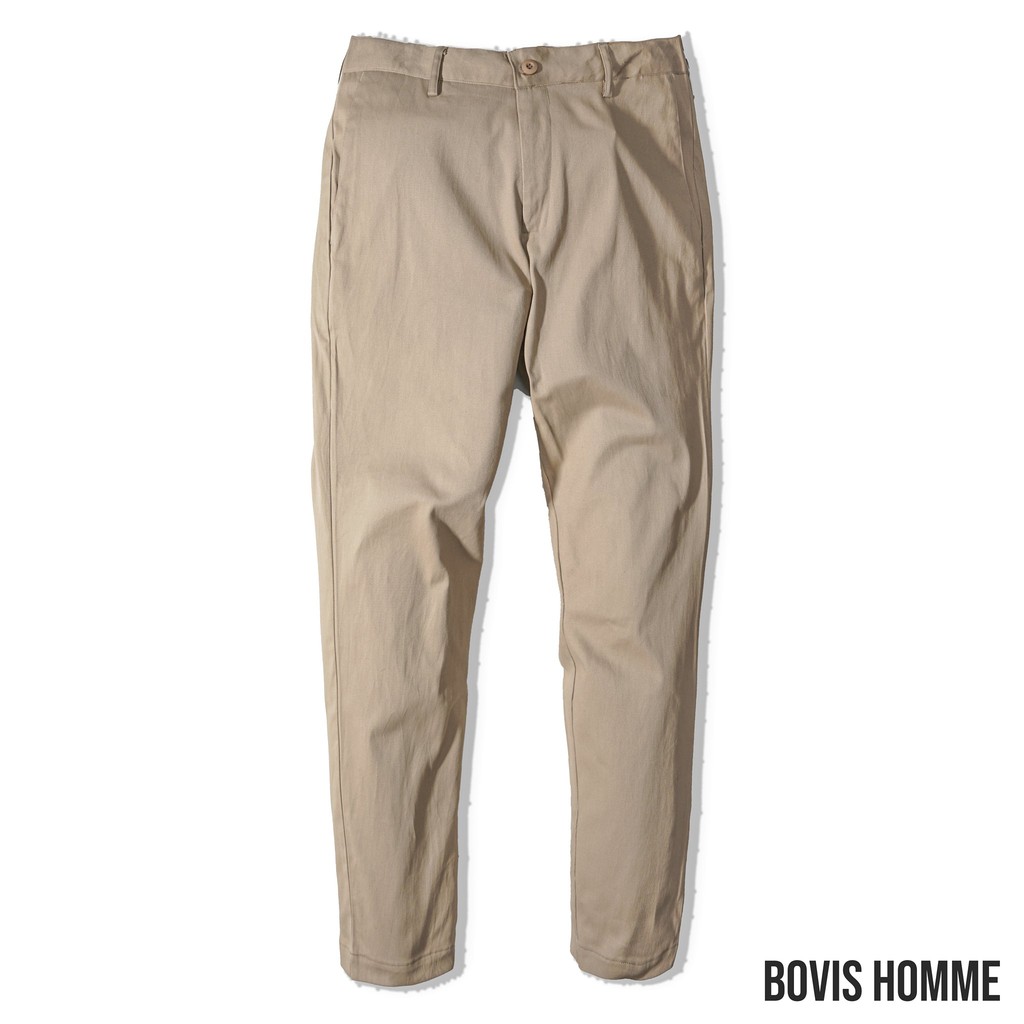 Quần kaki nam Bovis Homme, mã KAKI, nhiều màu, form slimfit, chất liệu cotton dày dặn, đứng form, cam kết không xù lông