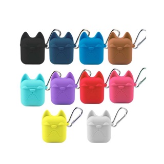 Bao chống sốc AirPods Case silicone chó bull dog