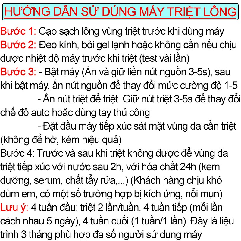 Máy Triệt Lông ?Tặng Kèm Quà? Triệt Lông Vĩnh Viễn Tại Nhà, Triệt Tận Gốc Sau Vài Lần Sử Dụng Không Đau [999.000] XUNG