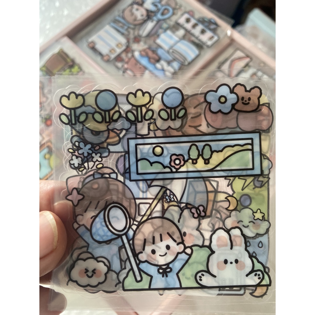 Hình Dán Sticker 2D Dán Bình Nước Siêu Đáng Yêu nhiều mẫu Trang Trí Bình Siêu Xinh Và Dễ Thương