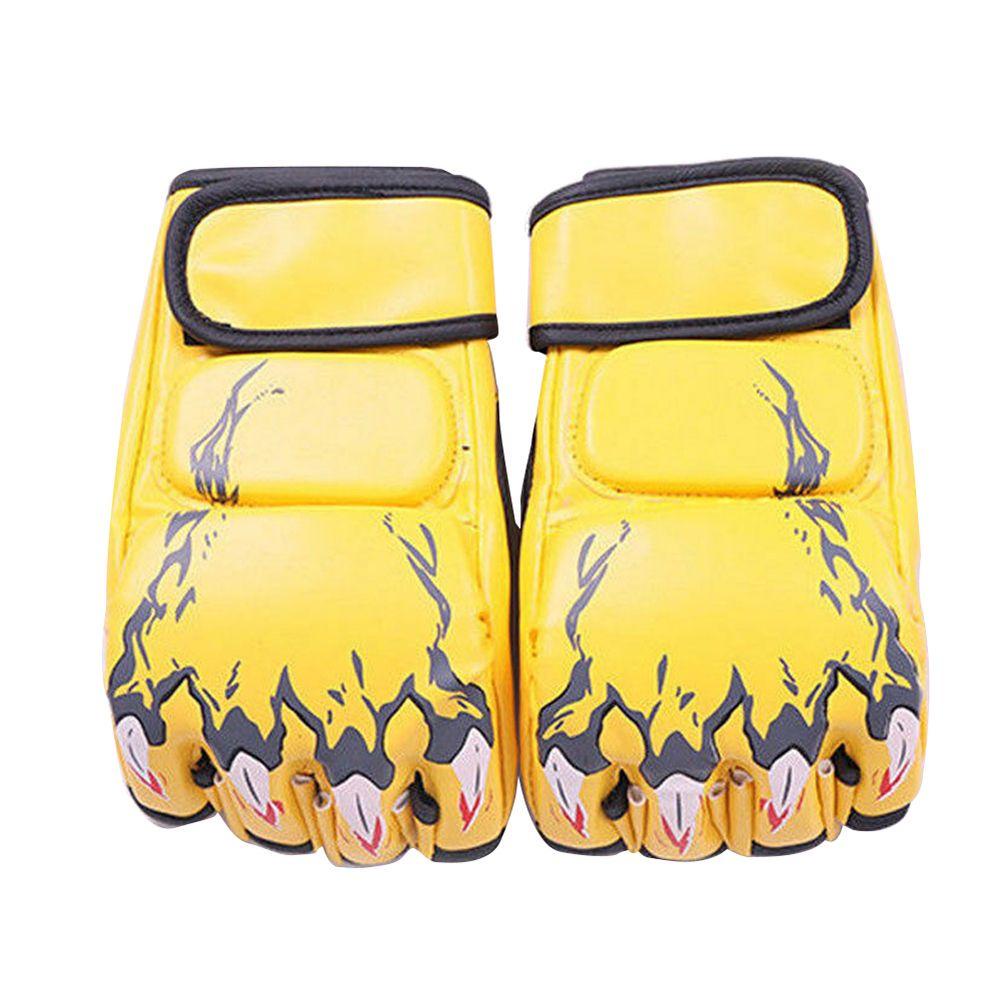 Mmluck Găng Tay Đấm Bốc Nửa Ngón Bằng Da pu Chất Lượng Cao Có Sẵn