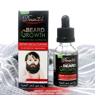 Tinh chất mọc râu BEARD GROWTH DininZi 40ml giúp mọc lông vùng ngực 40ml - tinh dầu mọc lông - HX2037