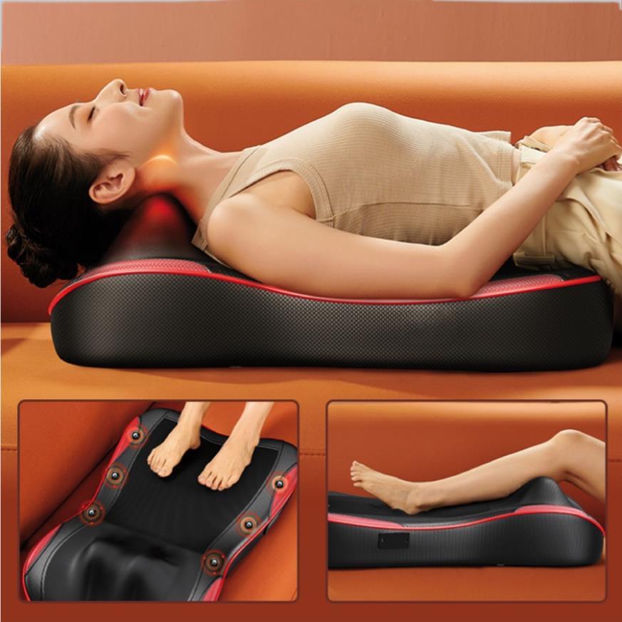 [XẢ KHO] Gối Massage Cổ Vai Gáy Genji 8D, Máy Mát Xa Toàn Thân Đa Chức Năng Đa Chế Độ - Hồng Ngoại - Từ Trường