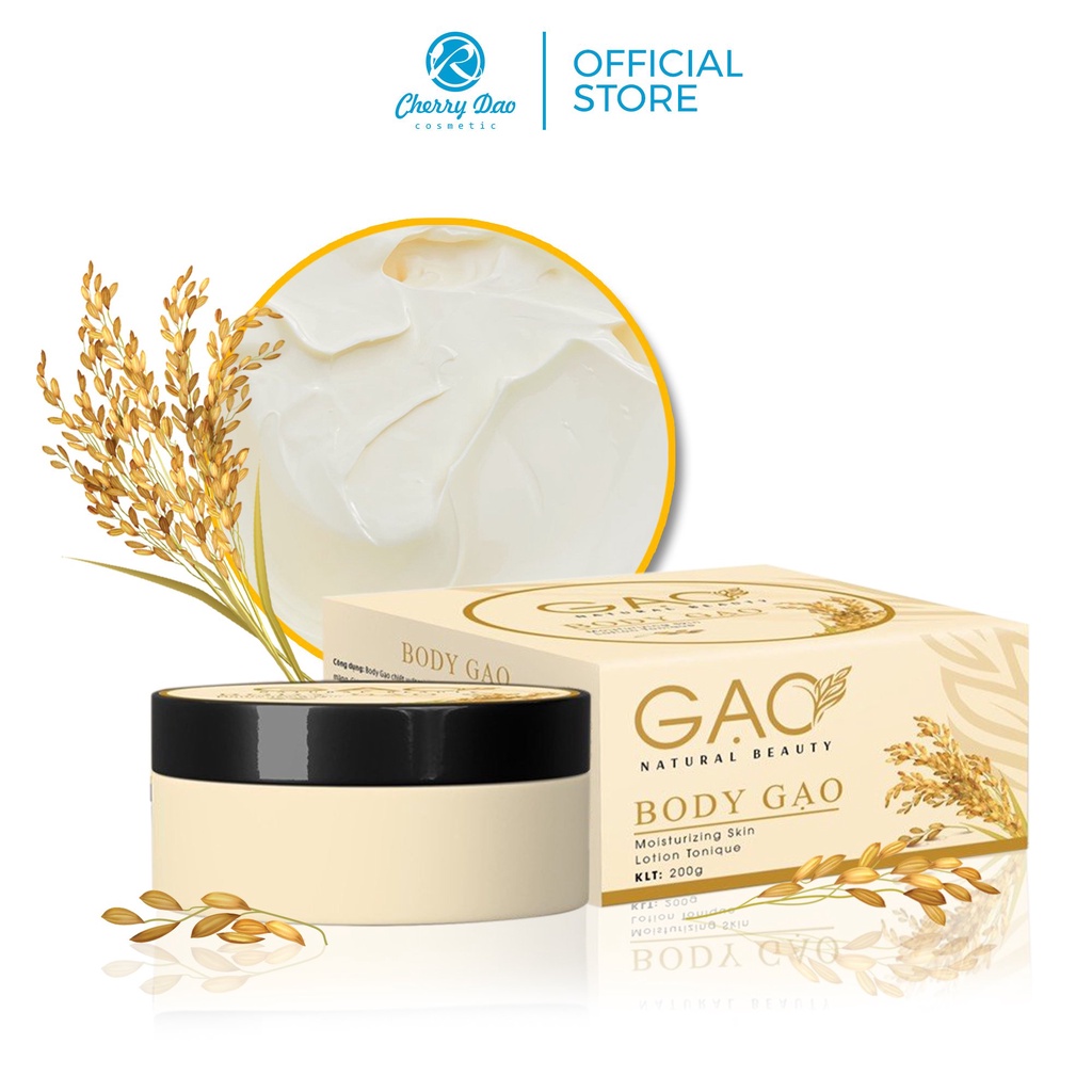 Combo 2 Kem body trắng da Gạo Natural Chính Hãng