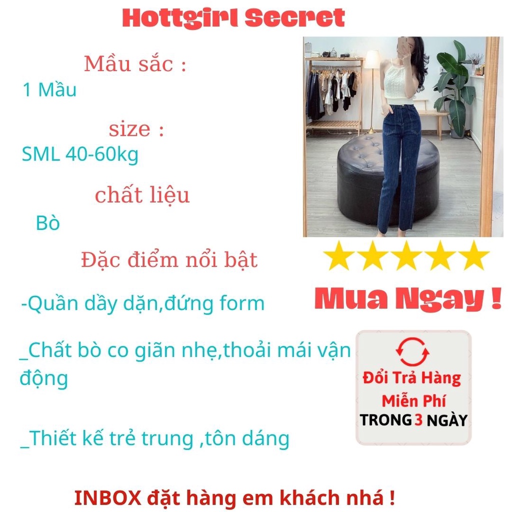 Quần jean nữ dáng xuông 2 túi trước cực hot,phiên bản đặc biệt đang làm mưa làm gió trên thị trường đã có tại Hottgirl | BigBuy360 - bigbuy360.vn
