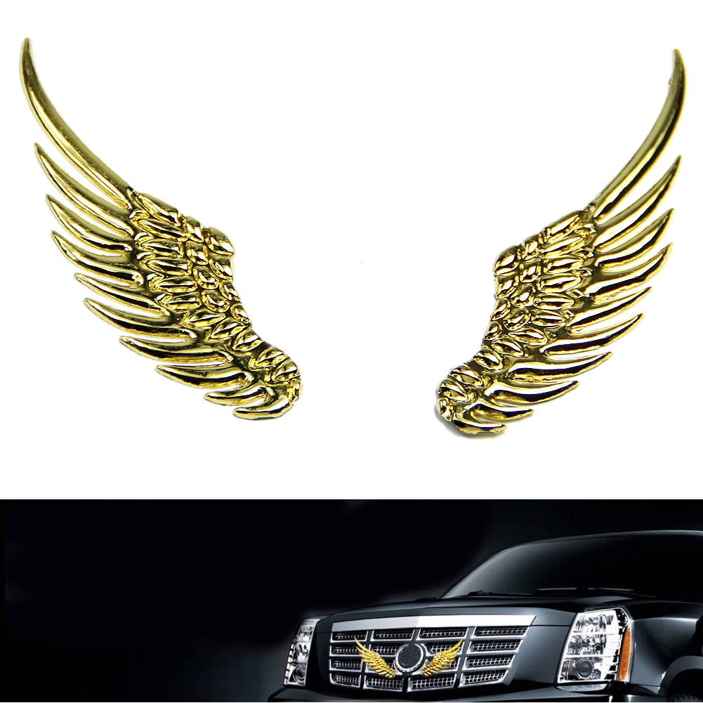 ☀SUPB☀ 3D Angel Hawk Wings Emblem Badge Decal Logo Sticker For Any Car