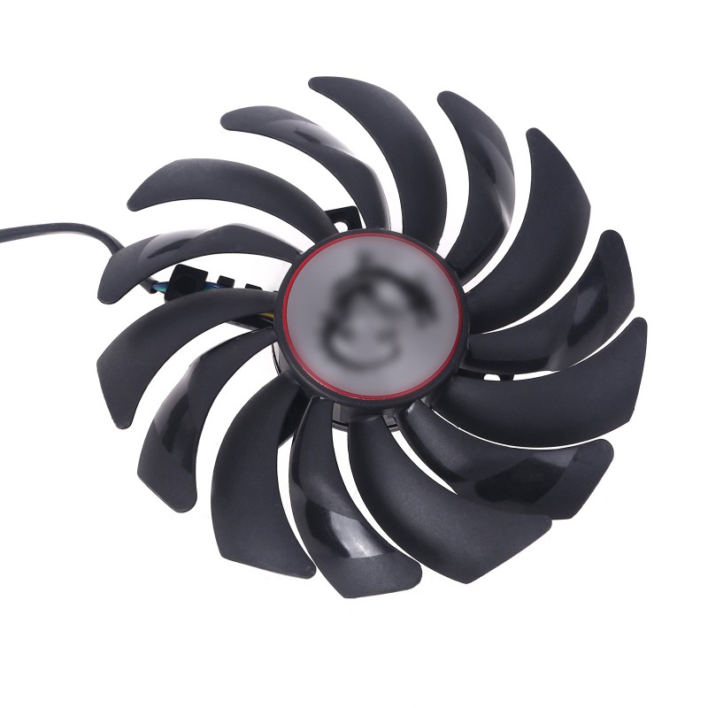 Set 2 quạt tản nhiệt đồ họa Pld10010S12Hh Pld10010S12Hh 4pin cho Msi Cedon R9 Rx470 480 570 580 Gtx1080Ti 1080 1070 1060