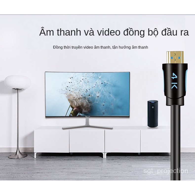 SGT dây Cáp HDMI 2.0 3D 4K 60HZ Cao Cấp tốc độ cao, loại tròn 0.5m, 1m, 1.5m, 3m, 10m, tivi, máy tính, chuẩn full HD | BigBuy360 - bigbuy360.vn