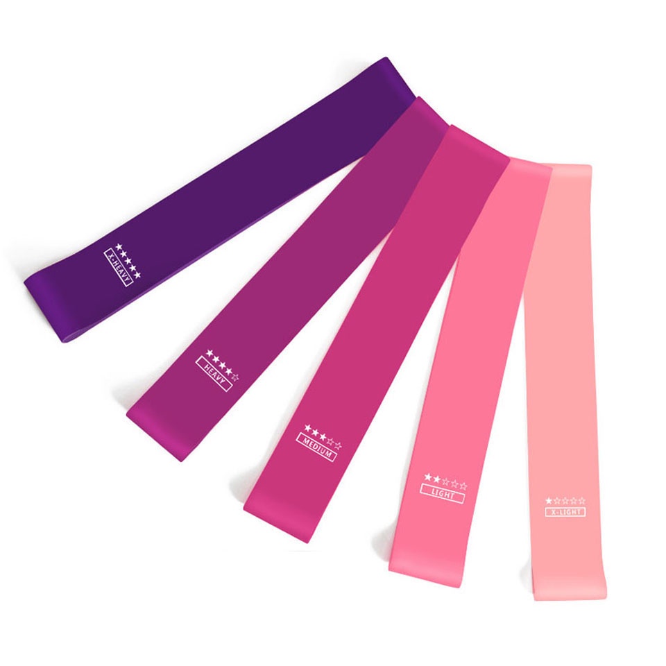 Dây Cao Su Kháng Lực 5 Cấp Độ Co Giãn Dùng Tập Thể Hình