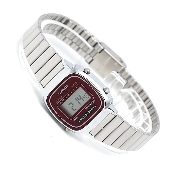 Đồng hồ nữ dây kim loại Casio chính hãng Anh Khuê LA670WA-4DF (24mm)