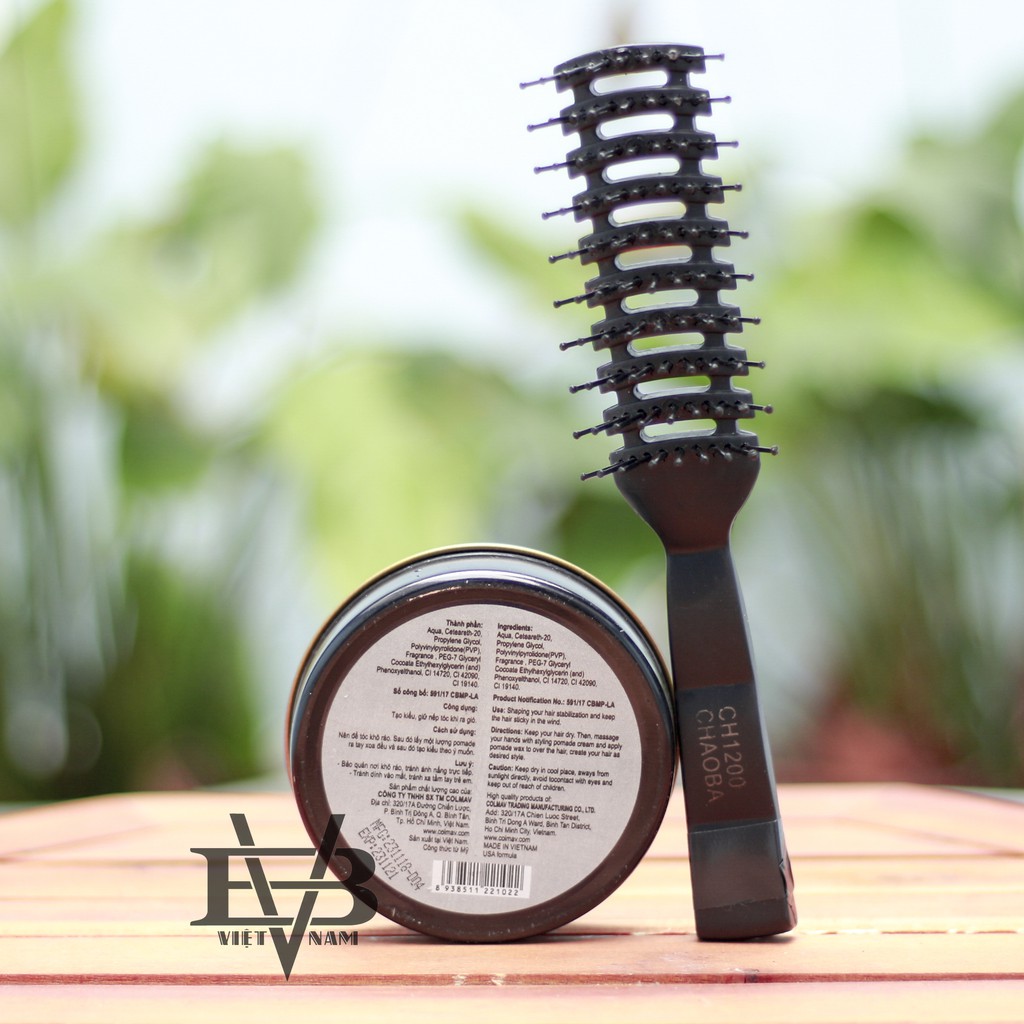 [CHÍNH HÃNG - BYVILAIN SHOP TPHCM] Barber Pomade COLMAV (BLACK) vuốt tóc công nghệ Mỹ + Tặng Lược tạo kiểu cao cấp