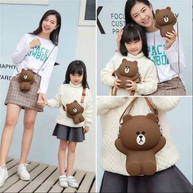 Túi đeo chéo hình gấu