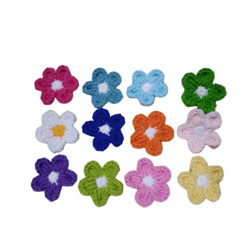 GHIM CÀI, PIN CÀI ÁO, BALO HÌNH HOA LEN HANDMADE DỄ THƯƠNG