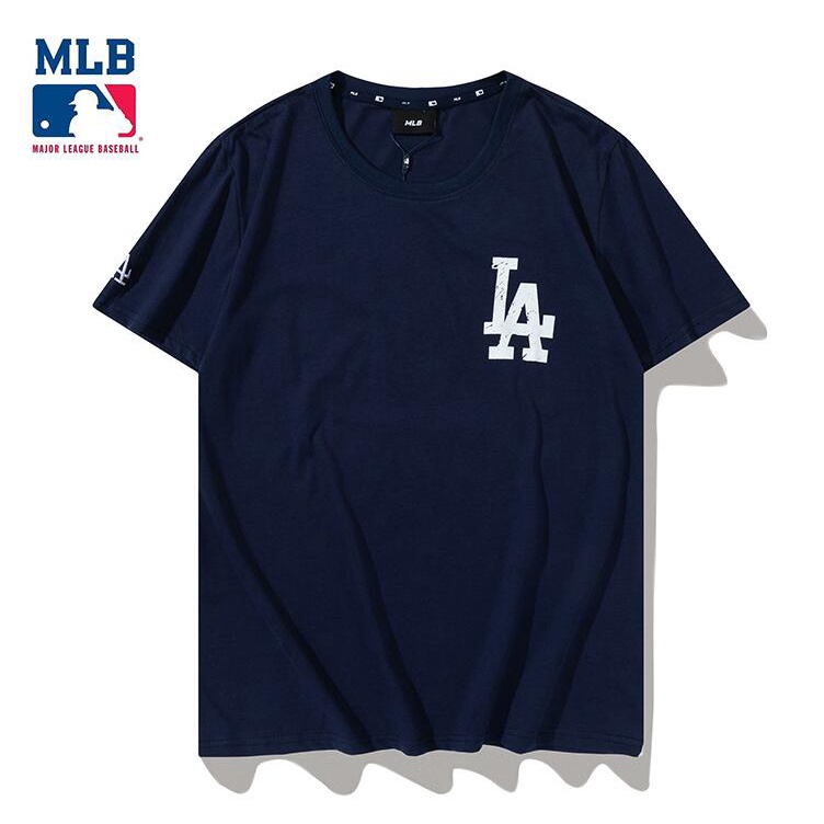 Mlb Áo Thun Tay Ngắn Chất Liệu Cotton In Họa Tiết Cho Nam Nữ