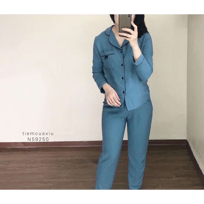 bộ ngủ xanh xinh iu