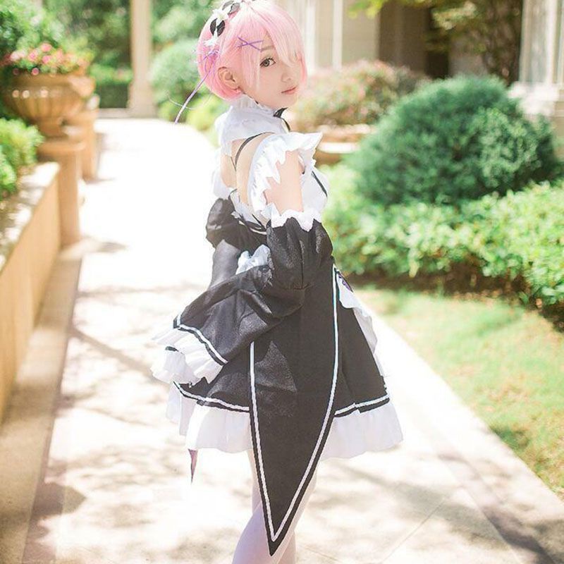 Bộ đồ hóa trang nhân vật cô hầu gái Ram/ Rem hoạt hình Re: Zero Kara Hajimeru Isekai Seikatsu (có bán lẻ)  | BigBuy360 - bigbuy360.vn