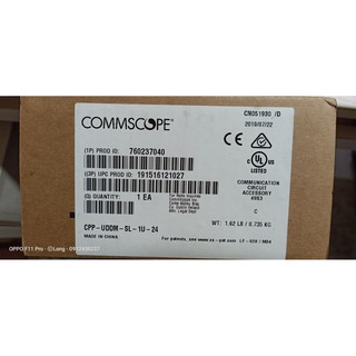 Patch panel cat6 24 port AMP (Commscope) 1375014-2 / CPP-UDDM-SL-1U-24 có CO,CQ