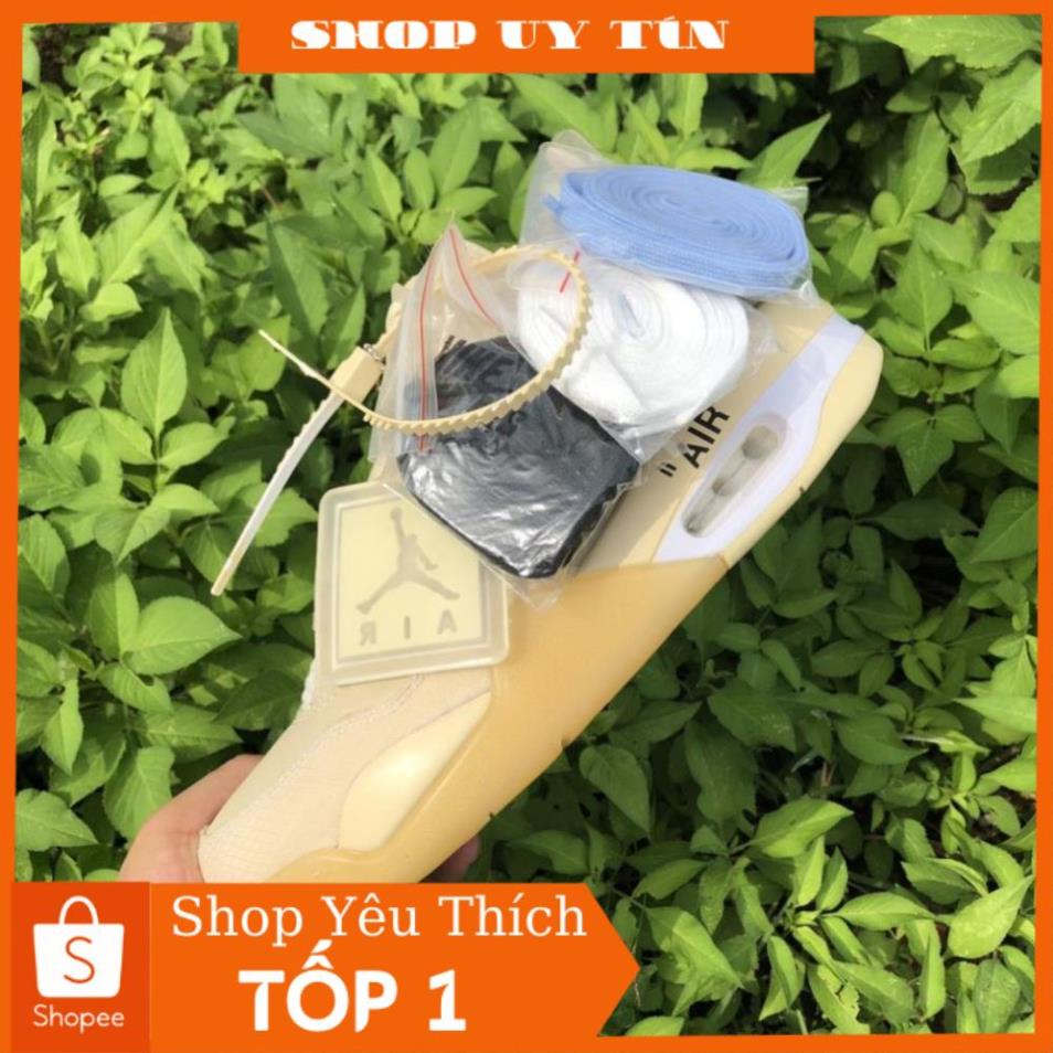 4Giày air jordan 4 retro off white kem , Giày sneaker JD4 màu kem siêu hot mới nhất | BigBuy360 - bigbuy360.vn