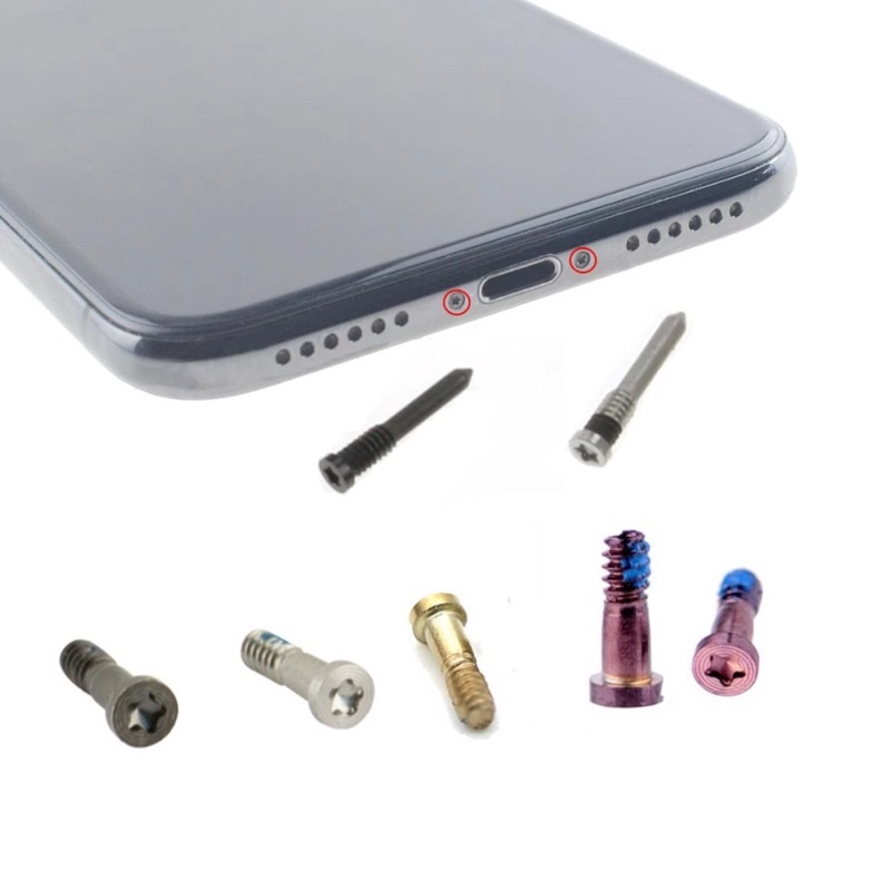[1 Con] Ốc đuôi, đáy, đít cho IP cao cấp full dòng từ IP 5 tới IP 13 Pro Max