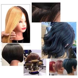 Đầu Canh Tóc Thật 100% Chịu Nhiệt Tốt Học Hóa Chất